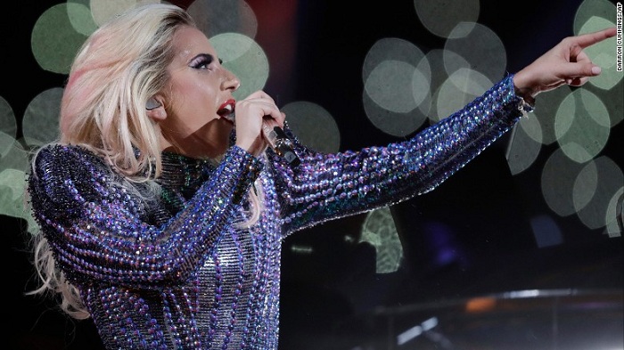 Lady Gaga brings message of inclusion to Super Bowl halftime -PHOTOS